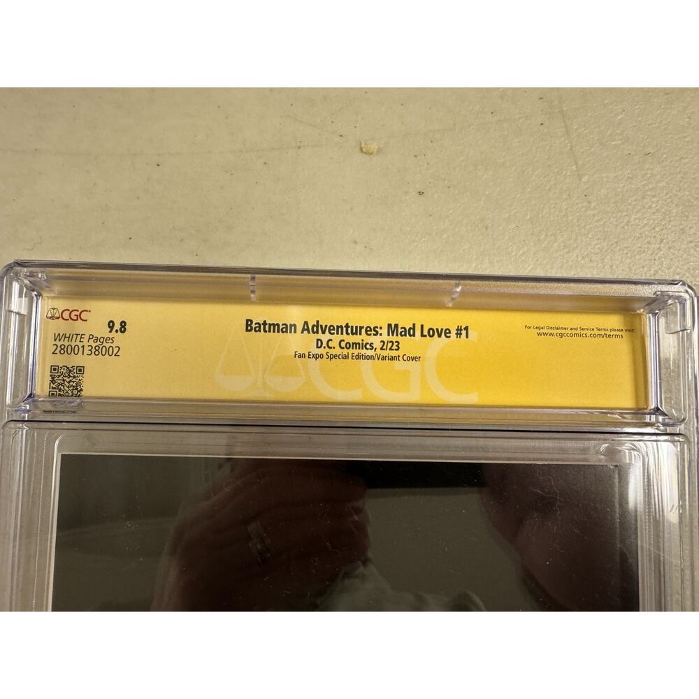 CGC 9.8 Batman Adventures Mad love #1 FanExpo Jonboy Meyers Special Edition Sig - Picture 9 of 11
